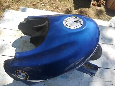 1196-1999 Bmw F650 tanque de gasolina pila de combustible depósito de gasolina con cubierta azul Foto 1 de 4