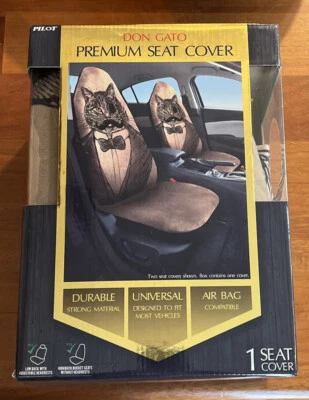 FUNDA ASIENTO TRASERO ALTO PILOTO AUTOMATIVE CAT MARRÓN Micro Gamuza NUEVA Foto 1 de 4