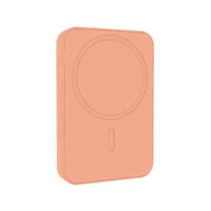 Banco de alimentación inalámbrico magnético melocotón láser 5000 mAh, carga rápida USB-C - Imagen 1 de 6