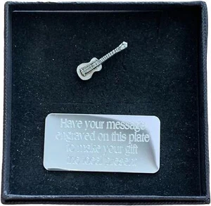 Personalised Gift Box & Hand Made Pewter Ukelele (Music) Pin Badge - Picture 1 of 4