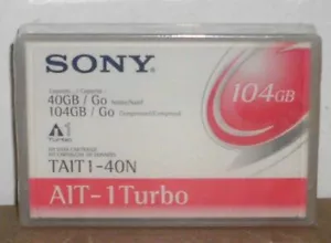 Cartucho de datos Sony TAIT1-40N AIT-1 Turbo 40-104 GB NUEVO & EMBALAJE ORIGINAL - Imagen 1 de 1