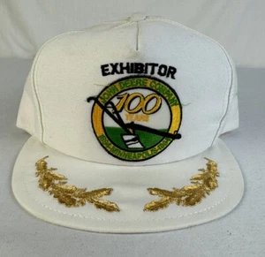 Vintage John Deere Hat Louisville Snapback Cap Farm Tractor USA 80s 90s - Picture 1 of 7