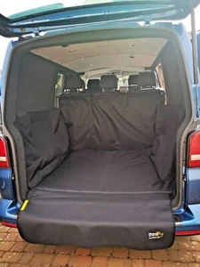 VW Transporter SWB Boot Liner with bumper flap, Heavy Duty, Fully waterproof. - Picture 1 of 4