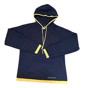 Kids Sessions size Medium Ski/Snowboard Hoodie Color Blue/Yellow - Picture 1 of 8