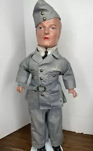 Vintage 18" R.A.F. WWII Pilot Reliable Toy Co. Canada Original Clothing - Picture 1 of 12