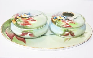 Antique T&V Limoges Hand Painted Porcelain Dresser Set - Picture 1 of 12