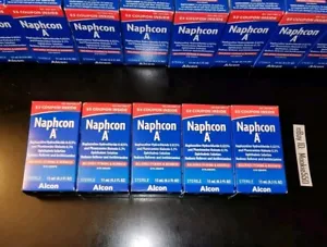 EXP 09/2027+! 5 Box Lot NAPHCON A Eye Allergy Relief Drops 15mL (0.5 OZ) - Picture 1 of 8