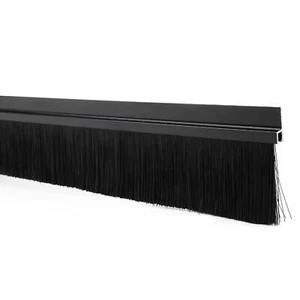 Spazzola in nylon con base a forma di H per porta 39" nero - Foto 1 di 13