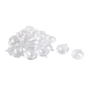 30 pz matrimonio festa regalo plastica rotondo fai da te ornamento appeso pagliuzza 4 cm Dmr. - Foto 1 di 4