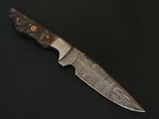 9.5" INCH CUSTOM HAND MADE DAMASCUS STEEL SKINNER KNIFE RESIN HAND W/SHEATH 1424