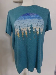 T-shirt donna grande vinile scena albero e cielo leggera morbida nuova - Foto 1 di 4