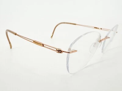 Monturas de gafas Silhouette 5521 3530 cobre 53[]19-140 beige titanio K513 Foto 1 de 4
