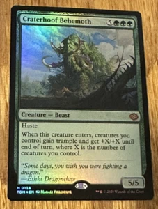 Magic The Gathering Tarkir Dragonstorm, Craterhoof Behemoth - Lámina - Imagen 1 de 1
