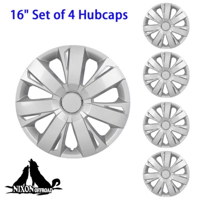 16" Wheel Covers Hubcaps 4PCS for 2011-2018 Volkswagen Jetta VW Silver Lacquer - Изображение 1 из 4