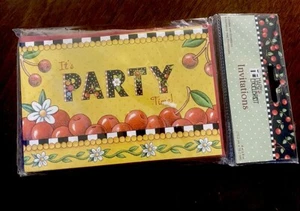 Mary Engelbreit It’s Party Time Invitations. 8 Cards & Envelopes  NIP 2010 - Picture 1 of 4