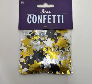 Gold Star-Shaped Confetti, Party Decor, 1oz - Picture 1 of 6