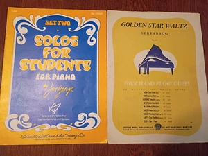 GOLDEN STAR WALTZ # 925, FOUR HAND PIANO DUETS, 1902& SOLOS FOR STUDENTS FOR PIA - Picture 1 of 4