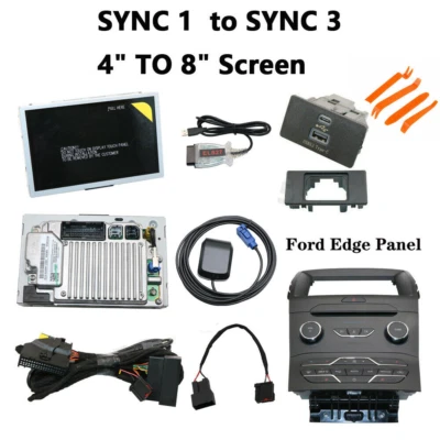 SYNC 1 to SYNC 3 4" to 8" Upgrade Kit 3.4V Carplay APIM Module for Ford Edge - Image 1 of 4