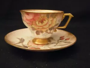 DOULTON BURSLEM Antique Demitasse Cup & Saucer - Picture 1 of 12