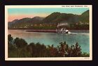 Postcard : Ohio - Portsmouth Oh - Barge On Ohio River Linen View
