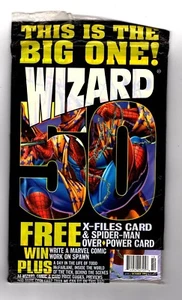 WIZARD MAGAZINE 50 (NIB) OCT. 1995 / MCFARLANE COVER SEALED w/ CARDS & ASH CAN * - Picture 1 of 2