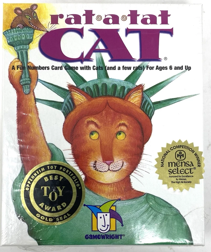 Rat-A-Tat Cat Fun Numbers Card Game Gamewright FACTORY SEALED NEW - Image 1 of 1