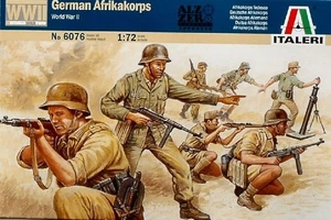 Italeri IT6076 WW II GERMAN AFRIKA KORPS KIT 1:72 Modellino - Foto 1 di 1