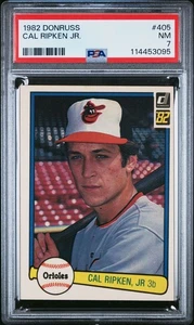 1982 Donruss Cal Ripken Jr. Rookie Baseball Card RC Baltimore Orioles PSA 7 NM - Picture 1 of 2