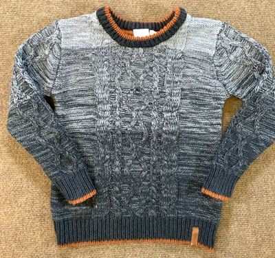 Suéter Deux Par Deux Niños 4 Mangas Largas Tejido con Cable Cuello Redondo Pullover Foto 1 de 4