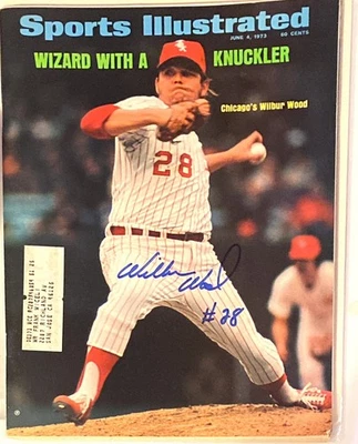 Calcomanía firmada por Wilbur Wood Sports Illustrated y Durachrome White Sox GTP Foto 1 de 4