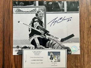Gerry Cheevers Signed 8 X 10 Hockey Goalie Photograph COA Boston Bruins NHL - Picture 1 of 5