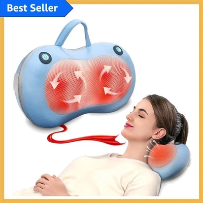 Elegante masajeador de cuello y espalda Shiatsu para aliviar el dolor de tejido profundo - recargable Foto 1 de 4