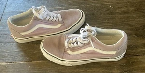 Vans Old Skool Shoes Size 5 Men 6.5 Women Color Lavender In Great Condition! - Picture 1 of 5
