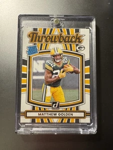 2025 Panini Donruss Matthew Golden Throwback Rated Rookie RC Packers - Picture 1 of 2