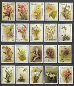 Guyana Orchideen Serie von 149 postfrischen Marken MNH /TE5726 - Bild 1 von 8