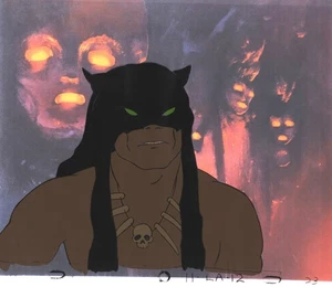 FIRE & ICE ANIMATION ART: ORIGINAL RALPH BAKSHI PRODUCTION CELS + Free Autograph - Picture 1 of 1