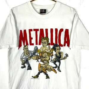 Vintage Metallica Giant Band T-Shirt Large weiß 1996 doppelseitig Made in USA - Bild 1 von 7