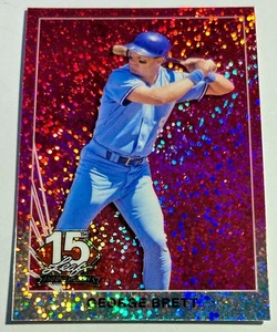 2025 National Leaf 15th Anniversary GEORGE BRETT Kansas City Royals Red 7/8 - Picture 1 of 2