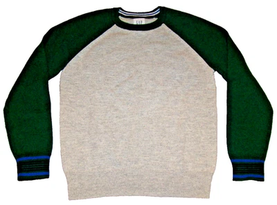 Пуловер Gap детский для мальчиков размер средний 8-9 шерстяная смесь свитер с круглым вырезом - Изображение 1 из 4