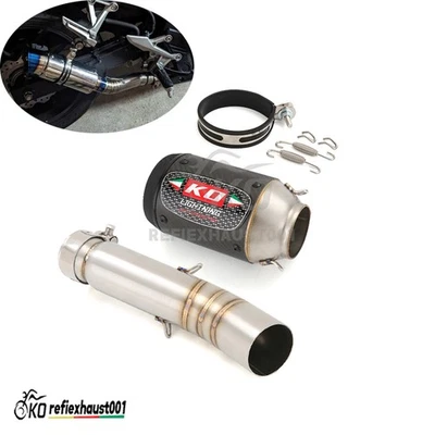 Slip On For Honda CBR500R CB500F CB500X 2013-2015 Exhaust Mid Link Pipe Mufflers - Image 1 of 4