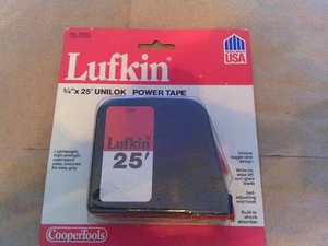 Cinta eléctrica Lufkin 25 pies x 3/4" Unilok 8325 hecha en EE. UU. - Imagen 1 de 2