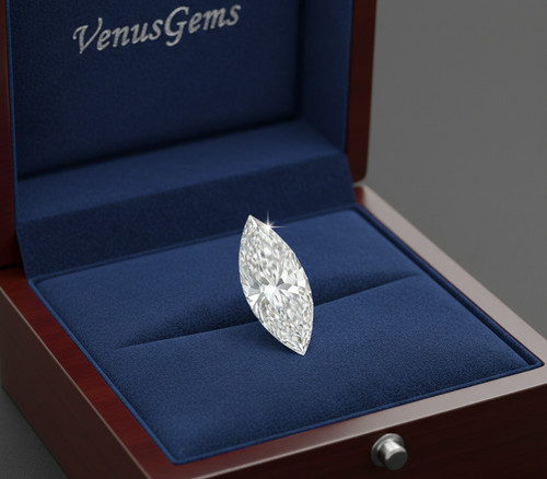 2 Ct Lab Grown Marquise Cut White Diamond