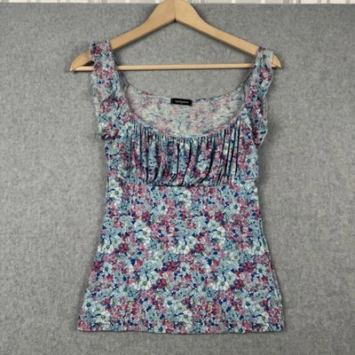 Top de Sombra de Ojos de Colección para Mujer M Azul Rosa Floral Y2K Babydoll Lechera Campesina EE. UU. Foto 1 de 4