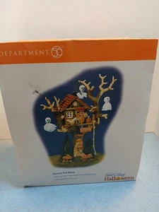 Department 56 Snow Village Halloween #55150 Haunted Tree House Figurine w/ Box - Picture 1 of 7