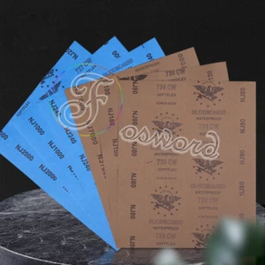 80 3000 10000 GRIT WET & DRY SANDPAPER FINE MEDIUM EXTRA FINE SAND PAPER - Picture 1 of 6