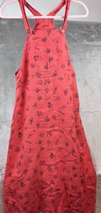 Tom Tom Leinen Damen Kleid Small Rosa/Orange Ärmellos Freizeit Lang - Bild 1 von 13