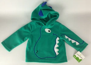 Jumping Beans Baby Boy's Fleece Dinosaur Pullover Hoodie Sweatshirt - 6 Months - Picture 1 of 6