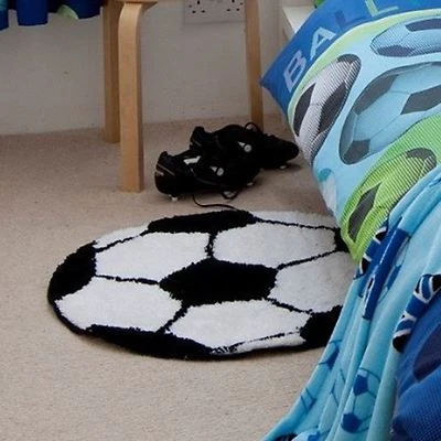FOOTBALL RUG IT'S A GOAL FLOOR MAT CHILDREN'S PLAYROOM CATHERINE LANSFIELD - Image 1 of 2
