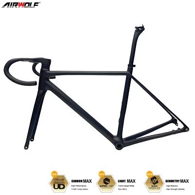 Bicicleta de corrida AIRWOLF T1200 quadro de bicicleta de estrada carbono bicicleta de escalada leve 800g - Imagem 1 de 4