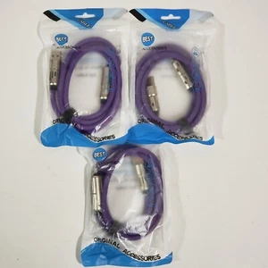 USB C 4in1 Multi USB Fast Charging Cable for iPad, Samsung 240W, Lights, 4Ft 3PK - Picture 1 of 17